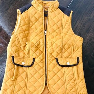 Mustard yellow vest